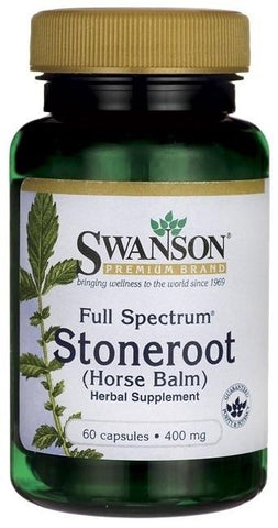 Swanson Full Spectrum Stoneroot (Horse Balm), 400mg - 60 caps