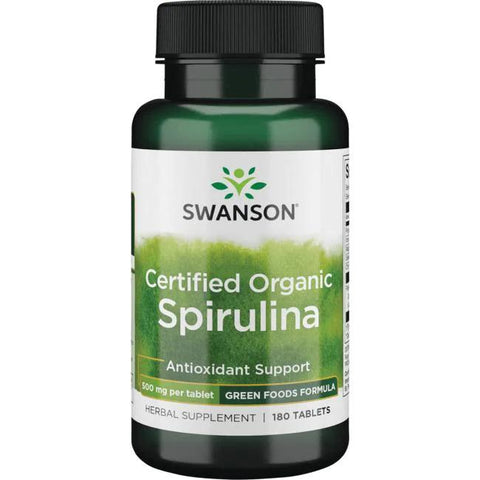 Swanson Spirulina, 500mg - 180 tabs