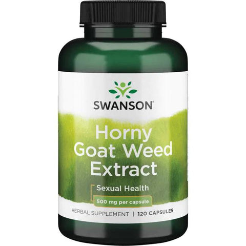 Swanson Horny Goat Weed Extract, 500mg - 120 caps