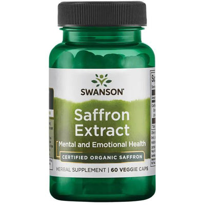 Swanson Saffron Extract 2% Safranal, 30mg - 60 vcaps