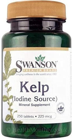 Swanson Kelp Iodine Source - 250 tabs