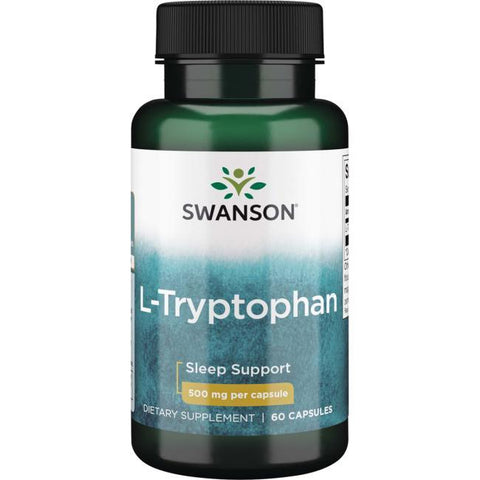 Swanson L-Tryptophan, 500mg - 60 caps