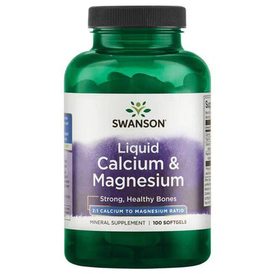 Swanson Liquid Calcium & Magnesium - 100 softgels