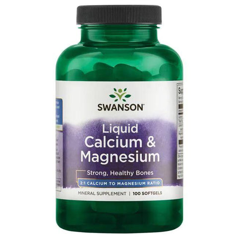 Swanson Liquid Calcium & Magnesium - 100 softgels