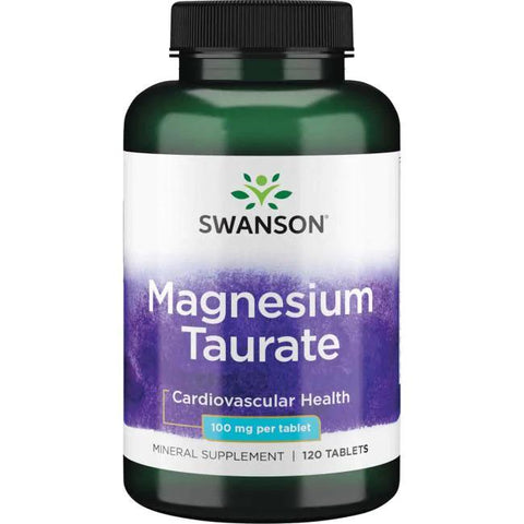 Swanson Magnesium Taurate, 100mg - 120 tabs