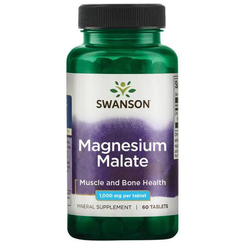 Swanson Magnesium Malate, 150mg Elemental Magnesium - 60 tabs