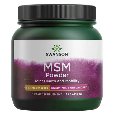 Swanson MSM Methylsulfonylmethane, Powder - 454g