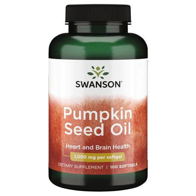 Swanson Pumpkin Seed Oil, 1000mg - 100 softgels