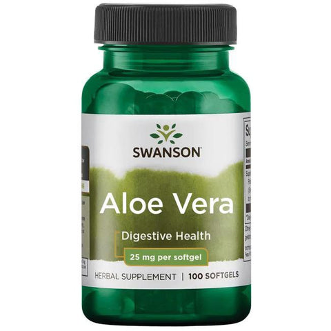 Swanson Aloe Vera, 25mg - 100 softgels