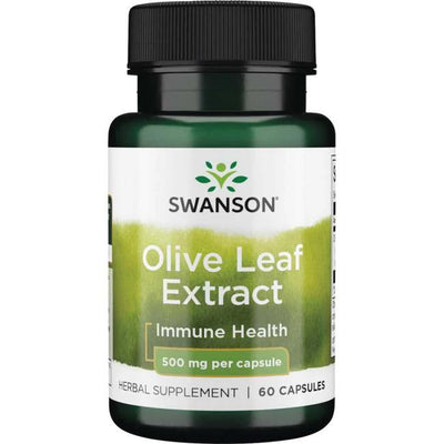 Swanson Olive Leaf Extract, 500mg - 60 caps