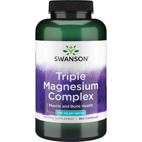 Swanson Triple Magnesium Complex, 400mg - 100 caps