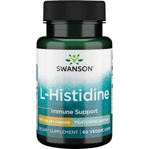 Swanson AjiPure L-Histidine, 500mg - 60 vcaps