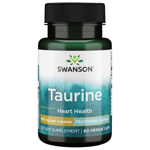 Swanson AjiPure Taurine, 500mg - 60 vcaps