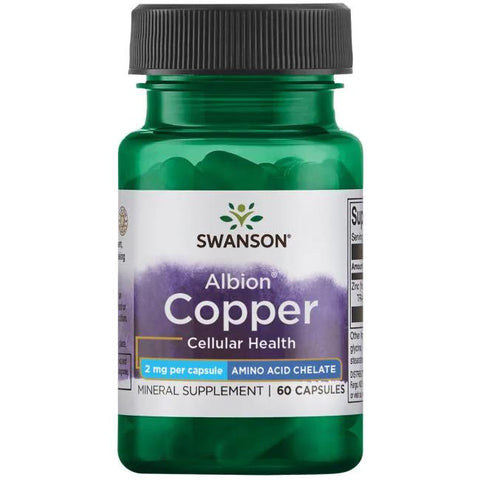 Swanson Albion Chelated Copper, 2mg - 60 caps
