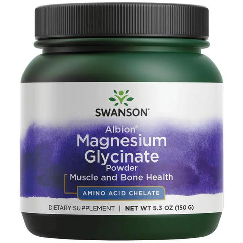 Swanson Albion Chelated Magnesium Glycinate Powder - 150g