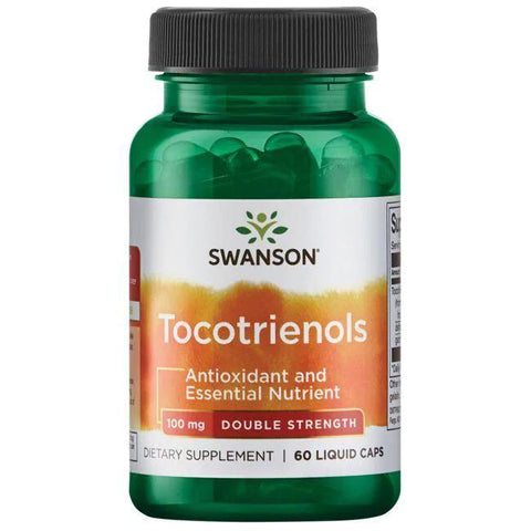 Swanson Tocotrienols, 100mg Double Strength - 60 liquid caps