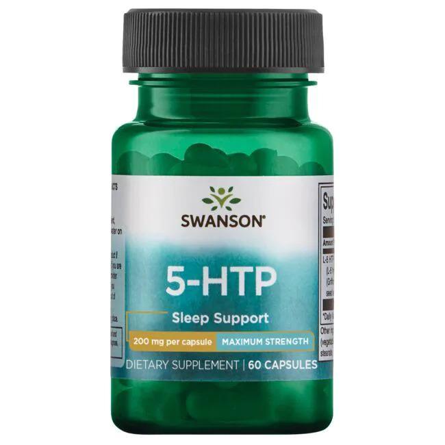 Swanson 5-HTP, 200mg Maximum Strength - 60 vcaps