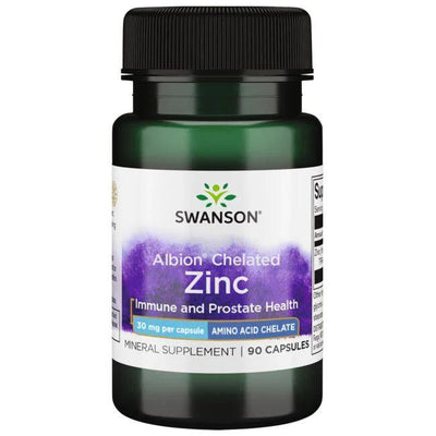 Swanson Chelated Zinc, 30mg - 90 caps