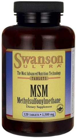 Swanson MSM Methylsulfonylmethane, 1500mg - 120 tabs