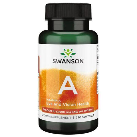 Swanson Vitamin A, 10 000 IU - 250 softgels