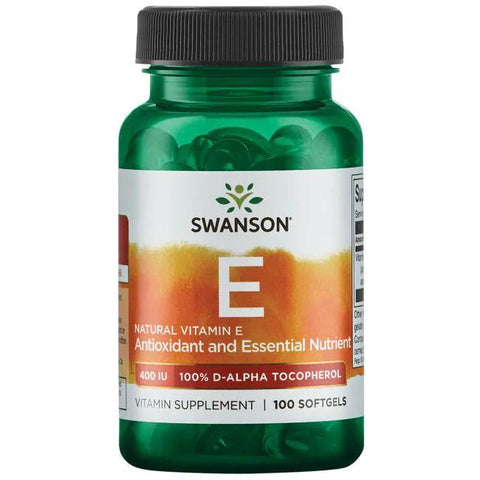 Swanson Vitamin E, 400 IU Natural - 100 softgels