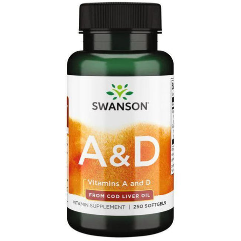 Swanson Vitamins A & D - 250 softgels