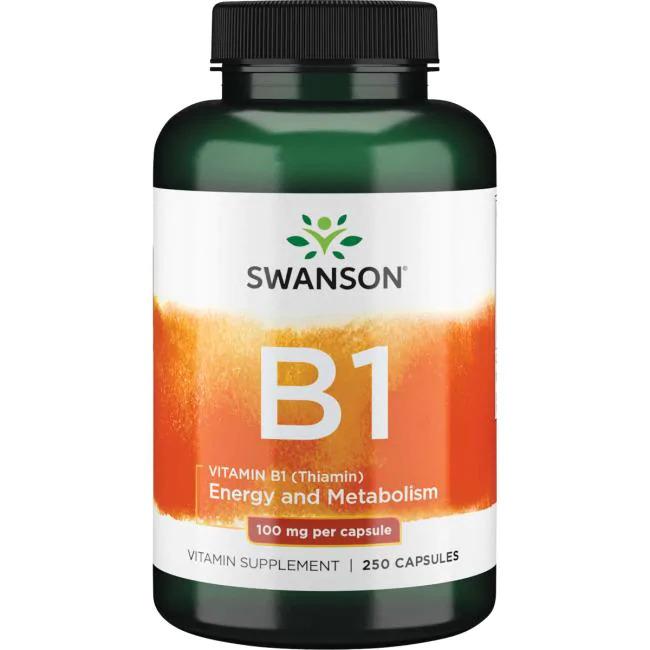 Swanson Vitamin B-1 (Thiamin), 100mg - 250 caps