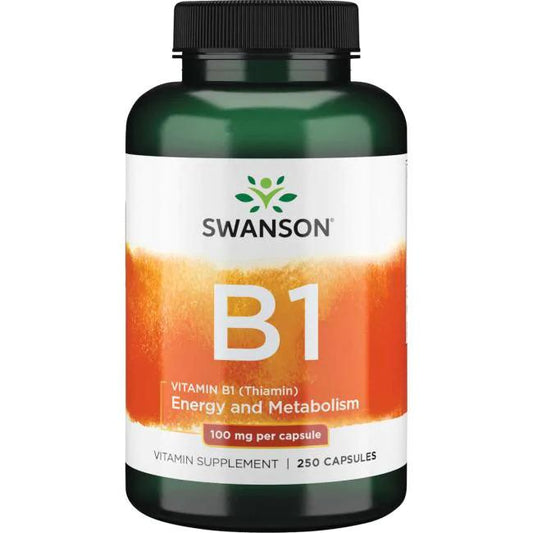 Swanson Vitamin B-1 (Thiamin), 100mg - 250 caps