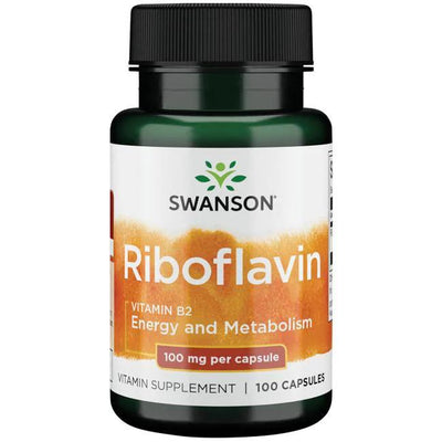 Swanson Riboflavin Vitamin B-2, 100mg - 100 caps