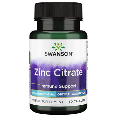 Swanson Zinc Citrate, 50mg - 60 caps