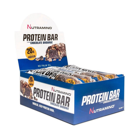 Nutramino Protein Bar, Chocolate Brownie - 12 x 64g