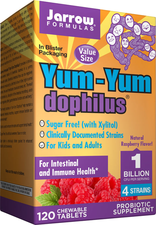 Jarrow Formulas Yum-Yum Dophilus, 1 Billion - 120 chewable tabs