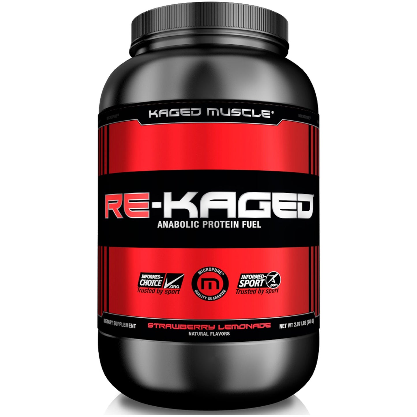 Kaged Muscle Re-Kaged, Strawberry Lemonade - 940g