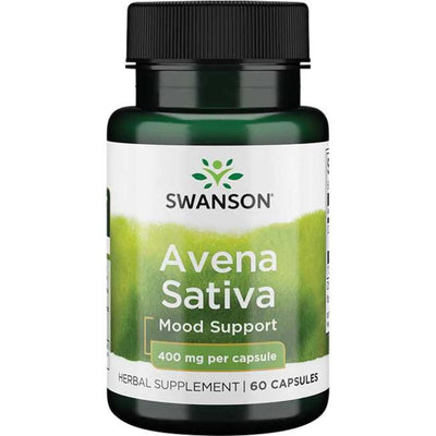 Swanson Full Spectrum Avena Sativa (Green Oat Grass), 400mg - 60 caps