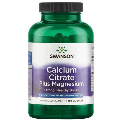 Swanson Calcium Citrate Plus Magnesium - 150 caps