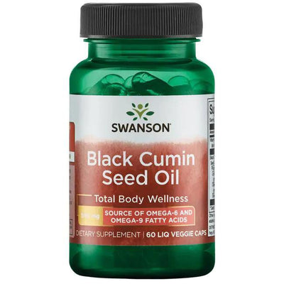 Swanson Black Cumin Seed Oil, 500mg - 60 liquid vcaps