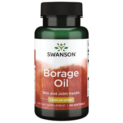 Swanson Borage Oil, 1000mg - 60 softgels