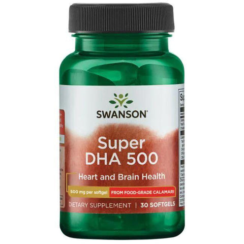 Swanson Super DHA 500 from Food-Grade Calamari - 30 softgels