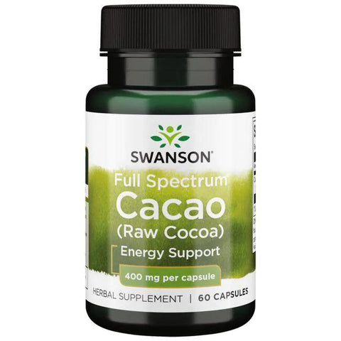 Swanson Full Spectrum Cacao (Raw Cocoa), 400mg - 60 caps