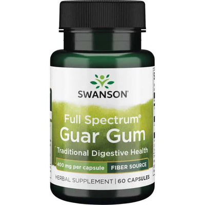 Swanson Full Spectrum Guar Gum, 400mg - 60 caps