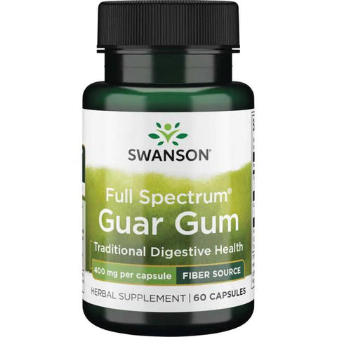 Swanson Full Spectrum Guar Gum, 400mg - 60 caps