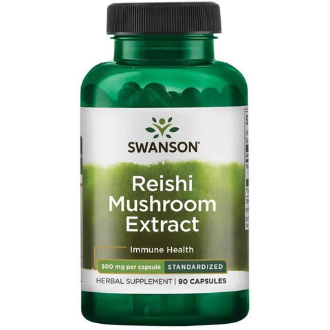 Swanson Reishi Mushroom Extract, 500mg - 90 caps