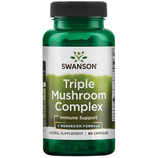 Swanson Triple Mushroom Standardized Complex - 60 caps