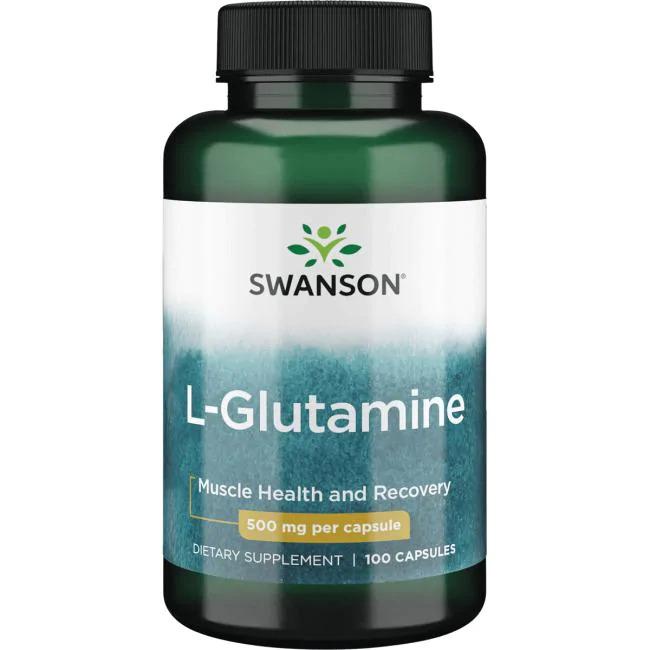 Swanson L-Glutamine, 500mg - 100 caps