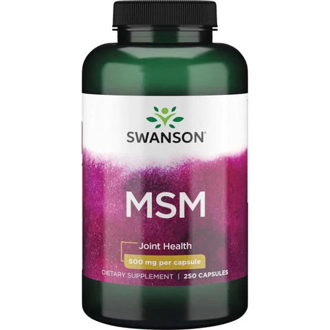 Swanson MSM Methylsulfonylmethane, 500mg - 250 caps