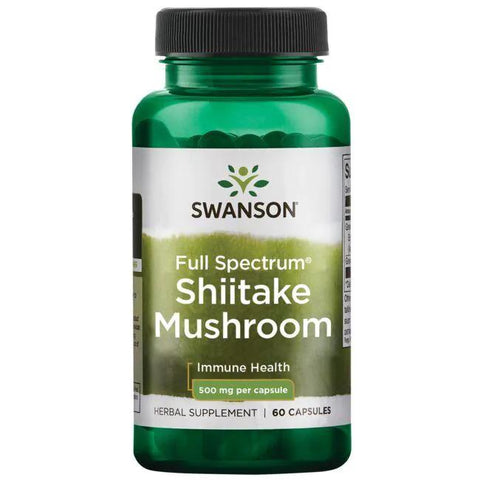 Swanson Shiitake Mushroom, 500mg - 60 caps