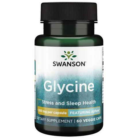 Swanson AjiPure Glycine, 500mg - 60 vcaps