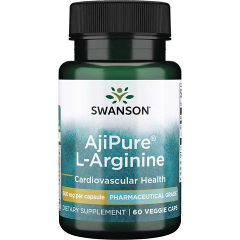 Swanson AjiPure L-Arginine, 500mg - 60 vcaps