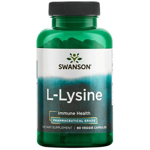 Swanson AjiPure L-Lysine, 500mg - 90 vcaps
