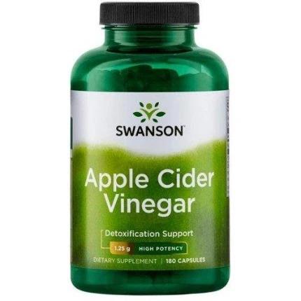 Swanson Apple Cider Vinegar, 1250mg High Potency - 180 caps